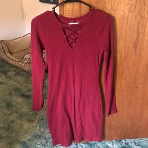 Body on sweater dress